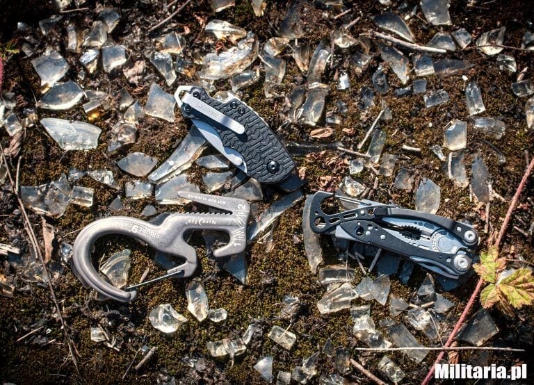 Nóż Kershaw Shuffle, multitool Leatherman Skeletool, karabińczyk Nite Ize Figure 9 Large co to jest edc