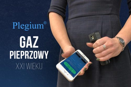 gaz pieprzowy Plegium połączony z aplikacją